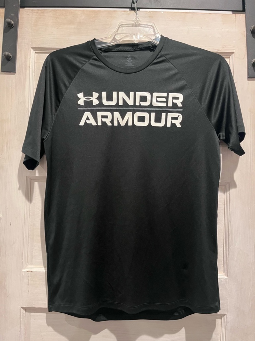 Under Armour Black Short-Sleeve Logo Athletic Tee